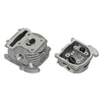 Complete cilinderkop korte klep 64mm voor China Retro, Torino, Fiddle, Filly, Kisbee 4T, V-Clic en GY6 4T scooters (zonder ERP/SLS)