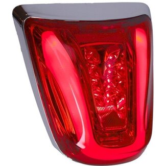 achterlicht led tube E-keur rand chrome/rood glas primav/sprin DMP=op=op
