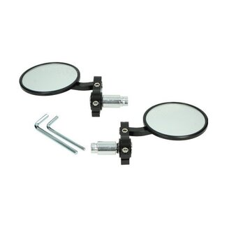 Piaggio Spiegelset stuur rond scooter universeel vespa/ zip4t DMP bar end
