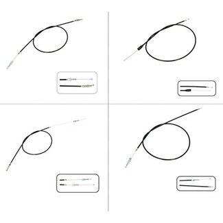 Sachs kabelset hercules prima 4/5 sachs zwart 4pcs