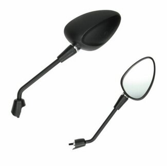 spiegelset lang sprint zwart mat DMP