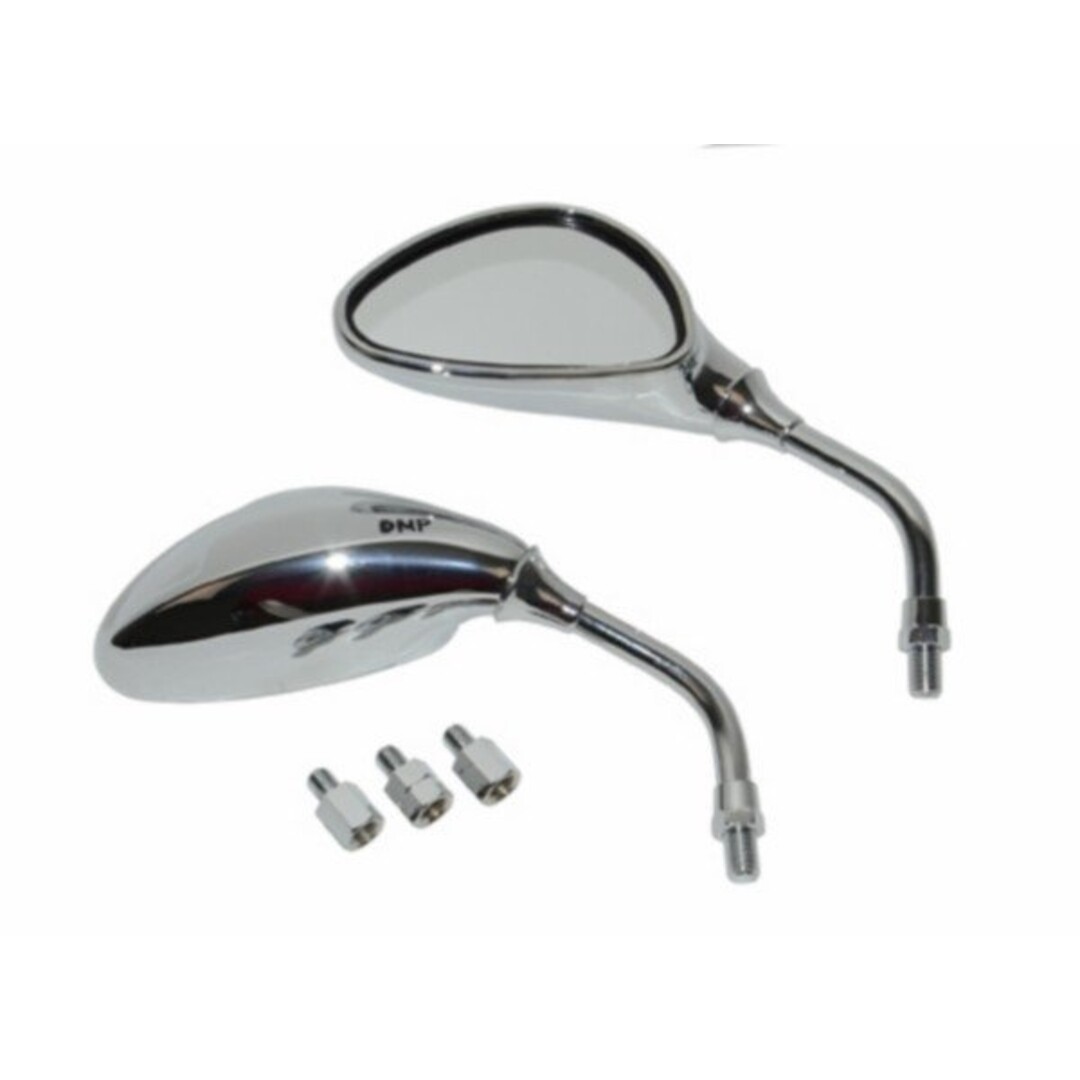 spiegelset kort scooter chroom DMP