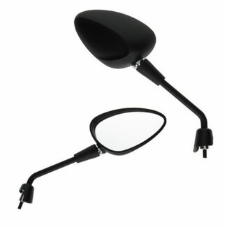 Spiegelset DMP kort zwart mat Vespa Sprint