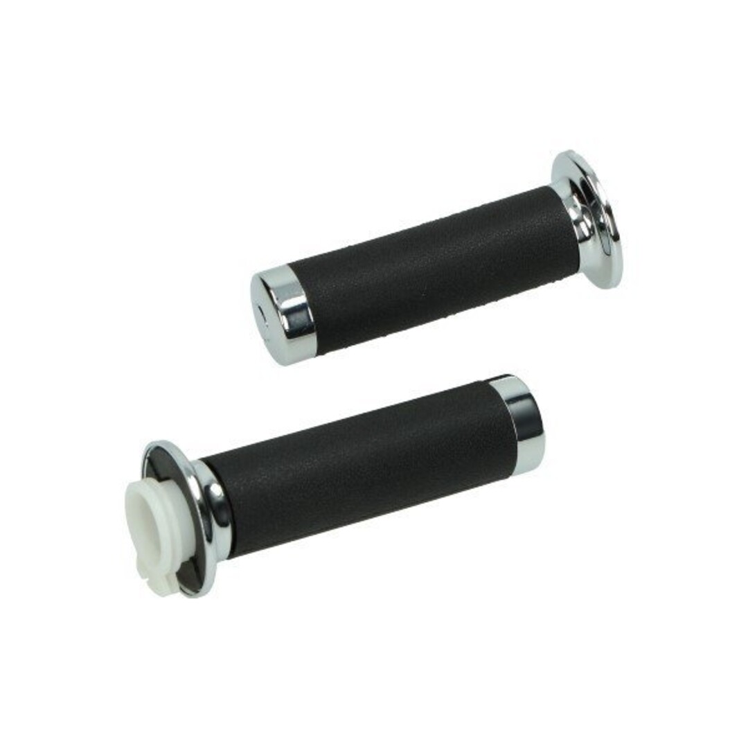 handvatset custom scooter/sprin/vespa lx/vespa S zwart/chroom DMP