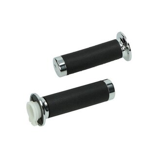 handvatset custom scooter/sprin/vespa lx/vespa S zwart/chroom DMP