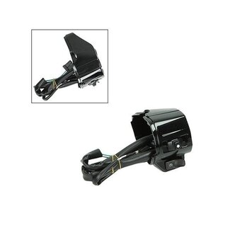 stuurschakelaar met draadboom primav/sprin zwart glans rechts DMP