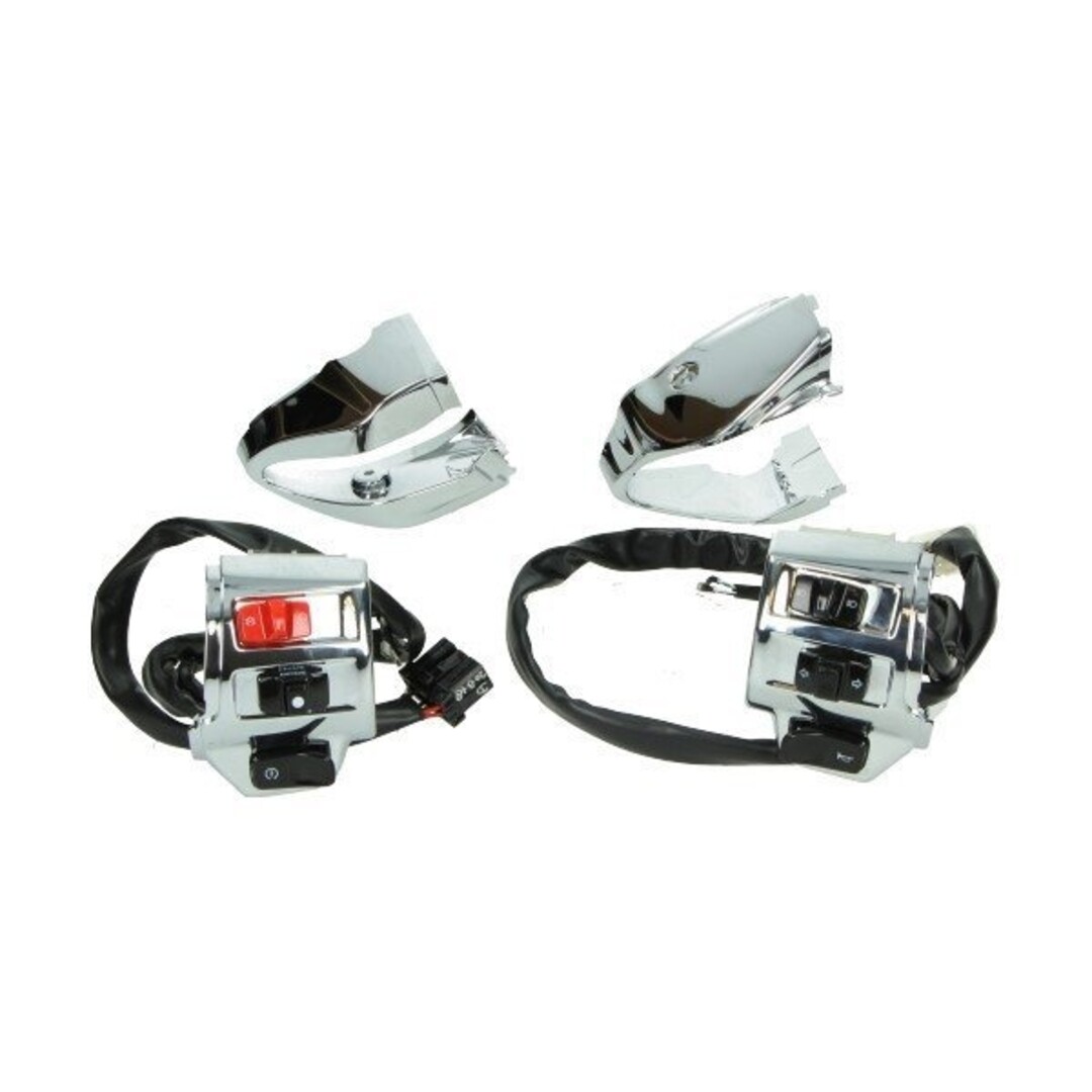 stuurschakelaarset compleet met draadboom primav/sprin chroom