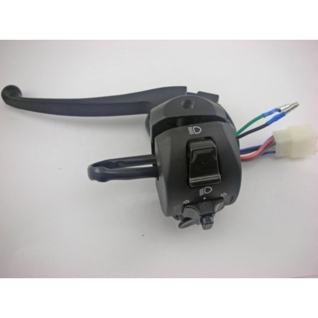 stuurschakelaar + greep compleet sco china 4t zwart links