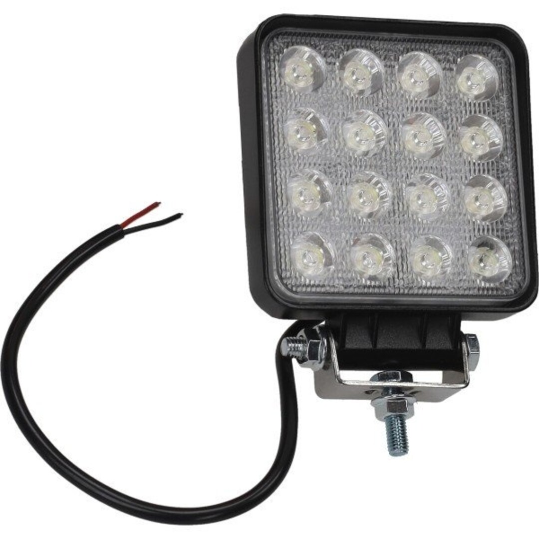 verstraler led 12v 16 leds + bev. set univ zwart DMP