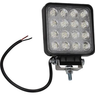verstraler led 12v 16 leds + bev. set univ zwart DMP