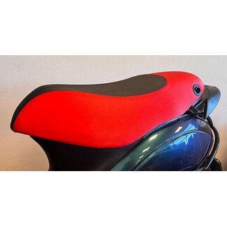 Piaggio buddyseat sport zip2000 zwart/rood