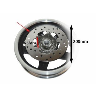 Piaggio remschijf et2-4/fly/lxv/primav/sprin/vespa lx/vespa S/zip2000sp 200mm DMP