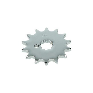 Puch voorkettingwiel maxi/puch 14t chroom DMP