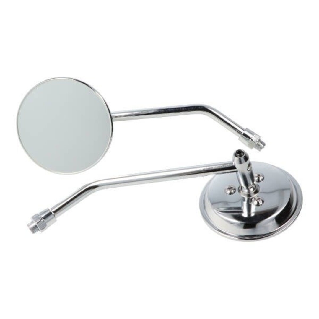 spiegel rond 80mm verstelbaar unique 10mm chroom DMP