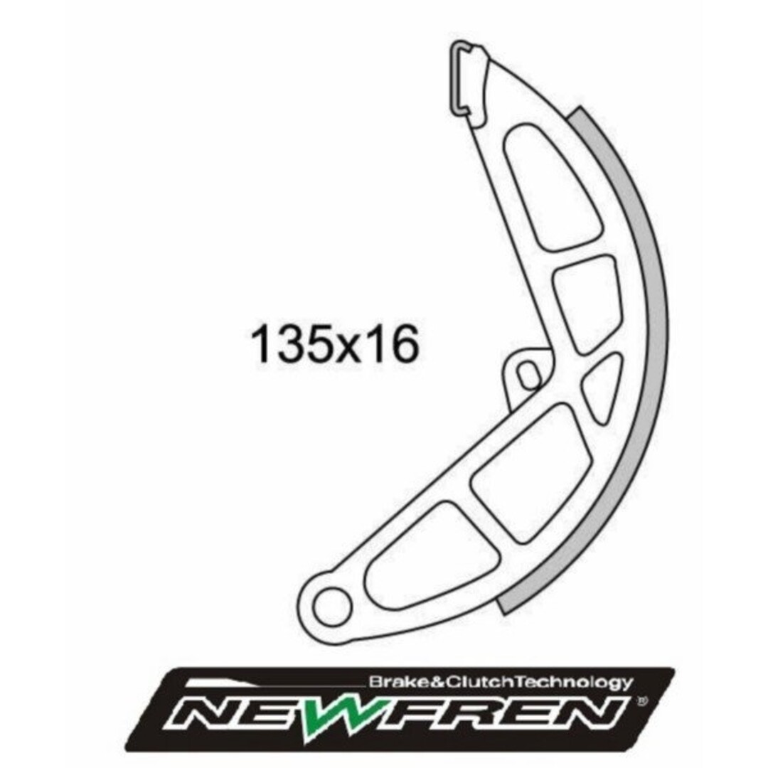remsegment bromfiets vespa achter newfren gf0190