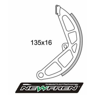 remsegment bromfiets vespa achter newfren gf0190