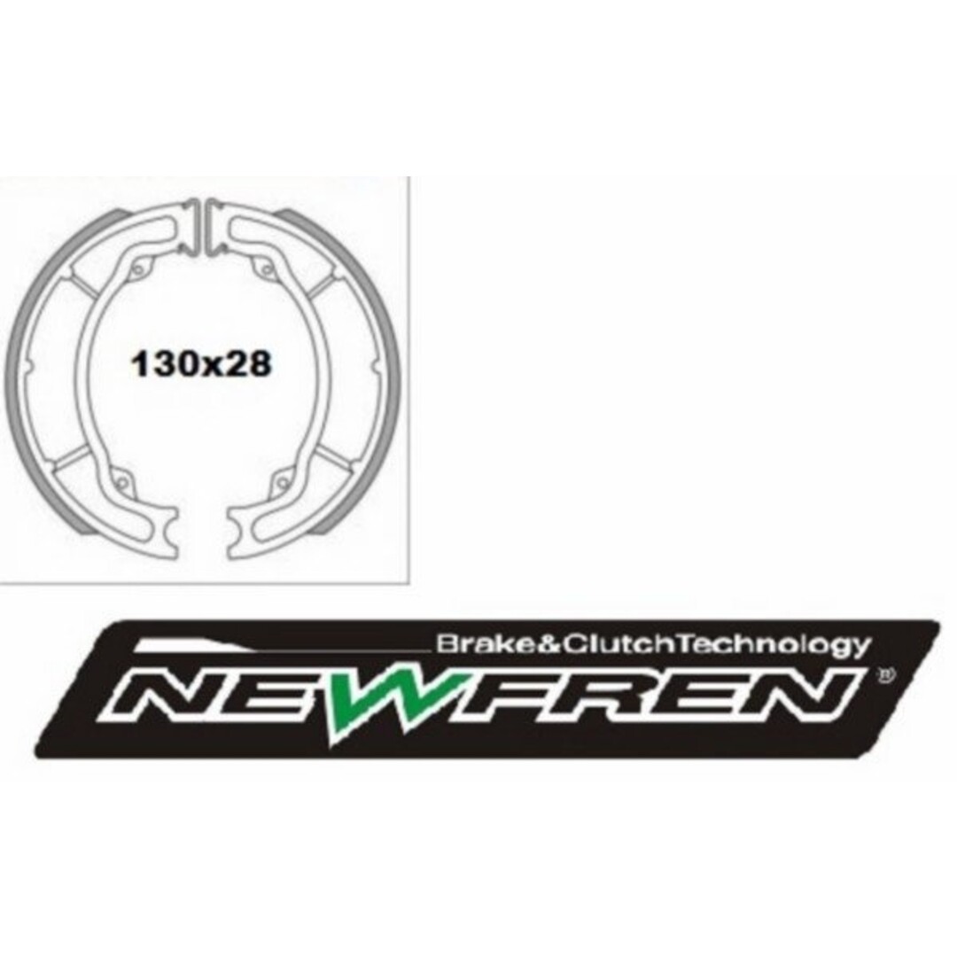 remsegmentset 130x28mm fid2/simply/symph 125cc newfren gf1312