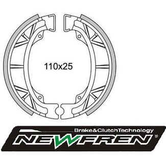 Peugeot remsegmentset agi/cel/allo/china4t/fid/kisb/lud/orb/tweet newfren gf1043