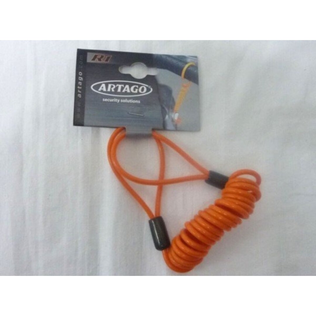 Artago koord schijfrem slot (reminder kabel) rood artago