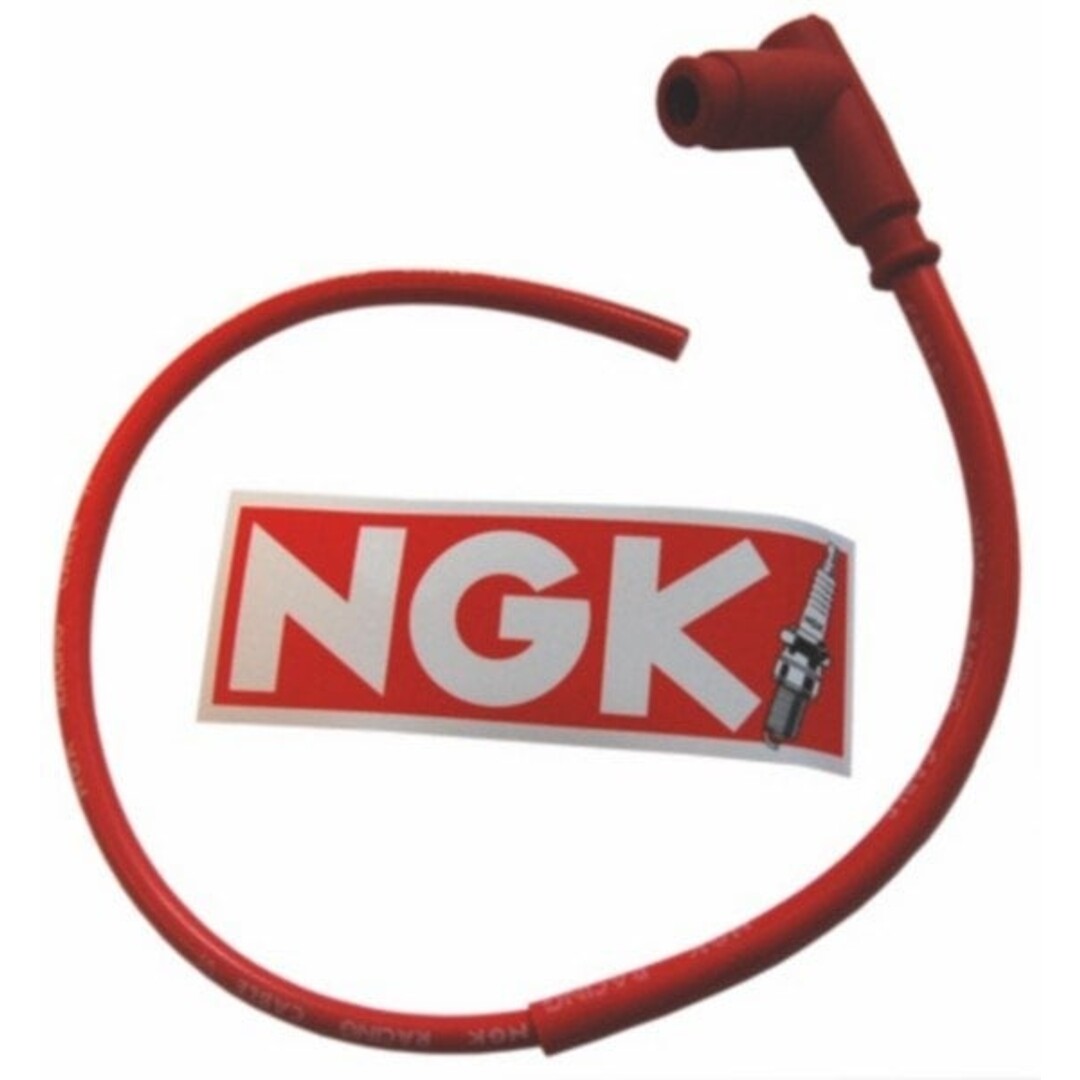 bougiekap + kabel silicone race univ rood ngk cr4