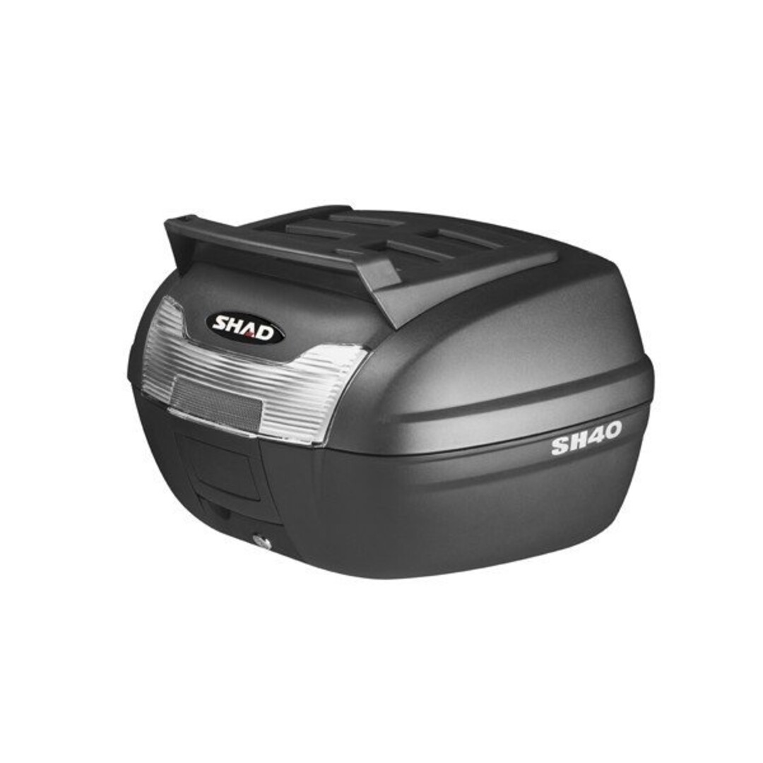 topkoffer + slede cargo met toprek SH40 40L zwart shad