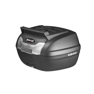 topkoffer + slede cargo met toprek SH40 40L zwart shad