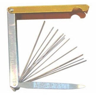 gereedschap vijlenset om sproeiers te reinigen/verruimen DMP 13-delig