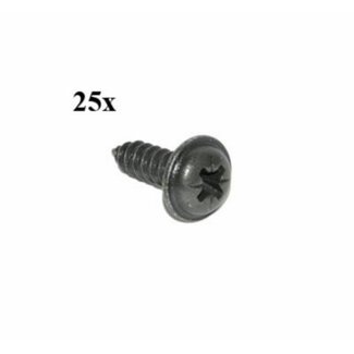 parker beplating 5.5x13mm zwart 25pcs - Default