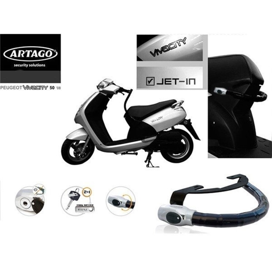 Peugeot slot kabel stuur luxe antirobos viva va2008 artago