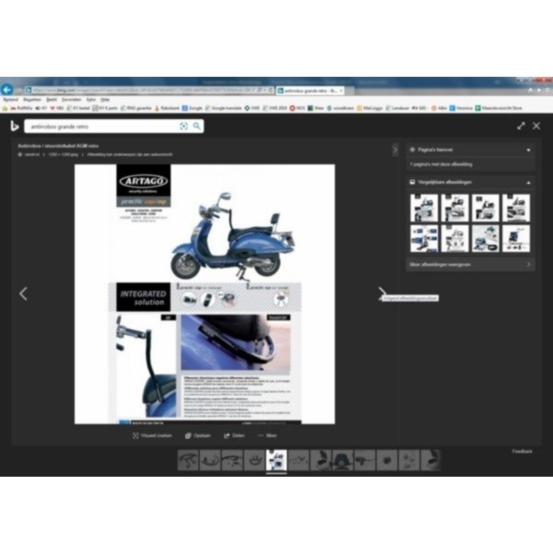 slot kabel stuur antirobos retro/RetroOld artago=op=op