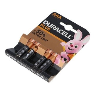 Duracell AAA batterij 1,5V – 4 stuks