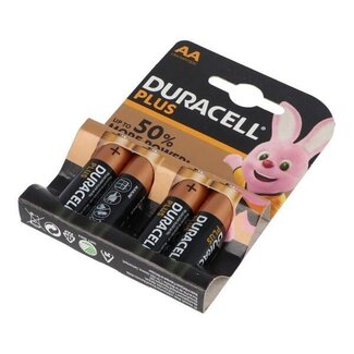 batterij 1,5v AA 4 stuks duracell