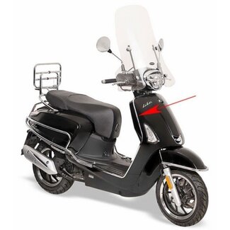sierstrip beenschild new like chroom rechtsvoor kymco orig 64313-acc1-e10-f1p