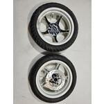 Yamaha Aerox oud type / Velgen set wit ( letop! geen lagers )