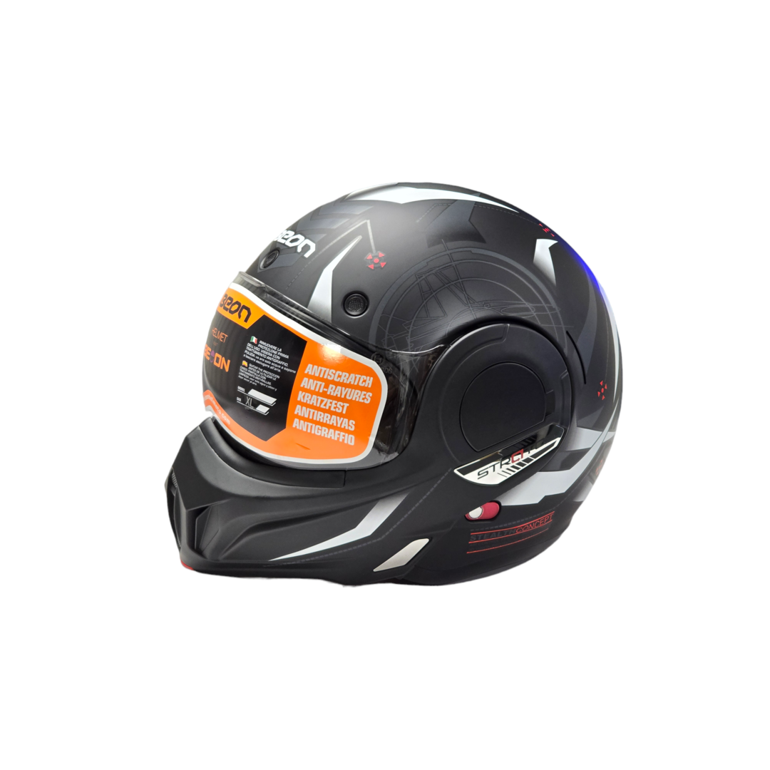 Beon Beon B707 Stealth Zwart/Wit Maat M