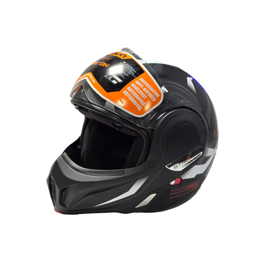 Beon Beon B707 Stealth Zwart/Wit Maat M