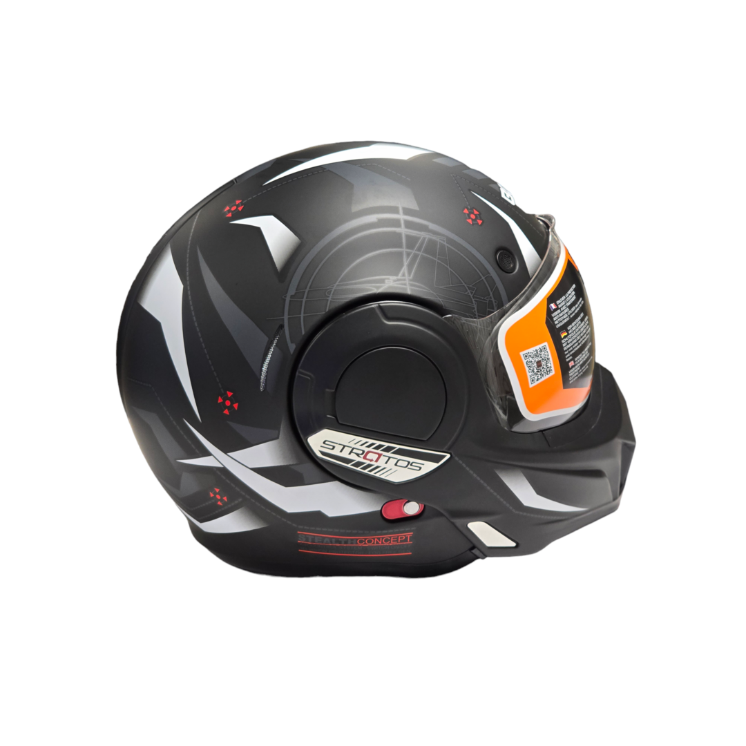 Beon Beon B707 Stealth Zwart/Wit Maat L