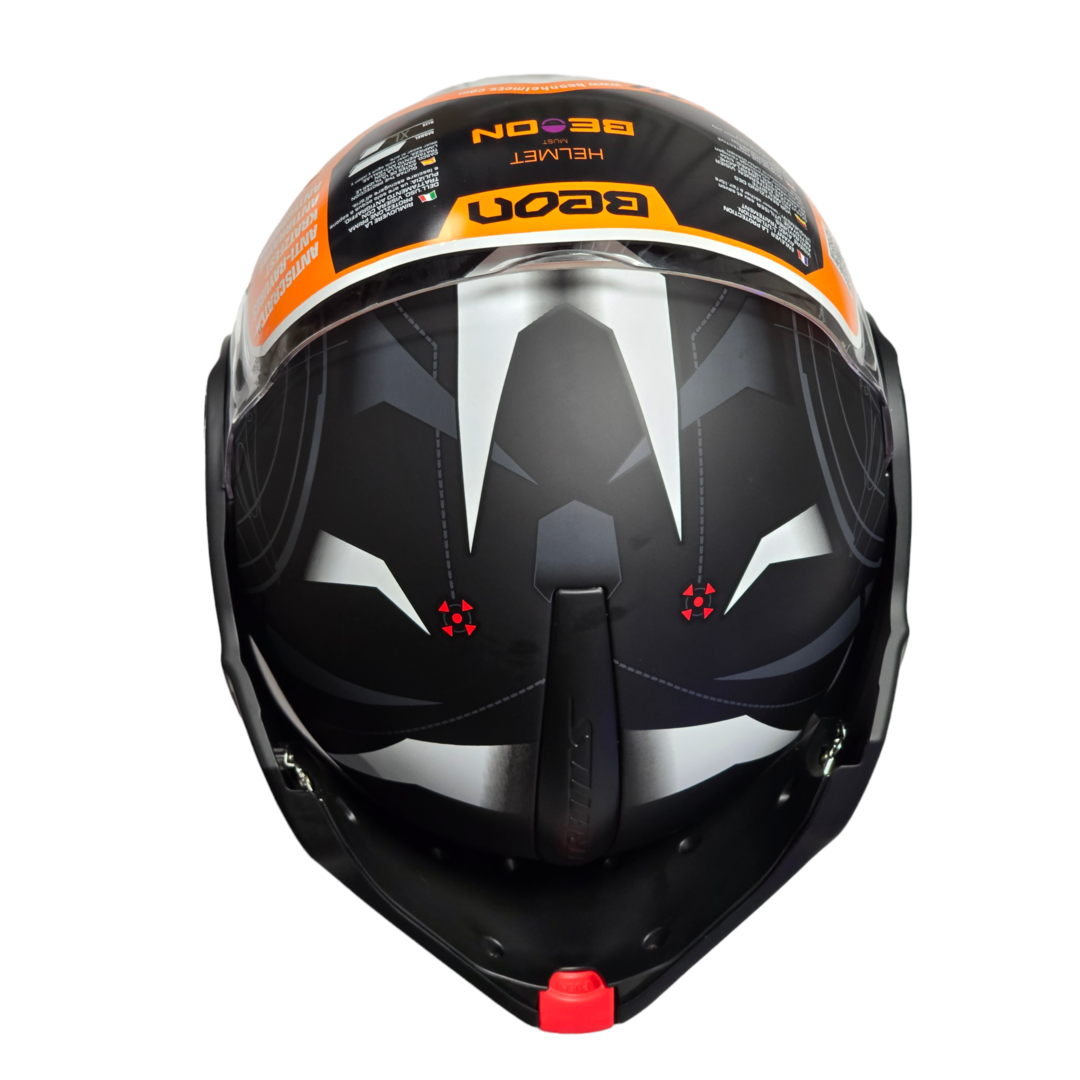 Beon Beon B707 Stealth Zwart/Wit Maat XXL