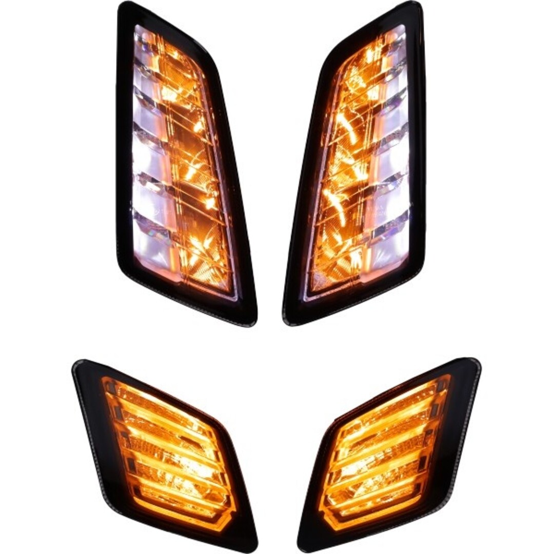 knipperlichtset voor + achter e-keur LED >2023 keyless gts alle mod. smoke Power1