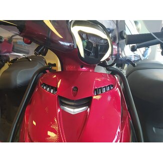 LED verlichting voorscherm boven 3-delig Piaggio Zip SP DMP