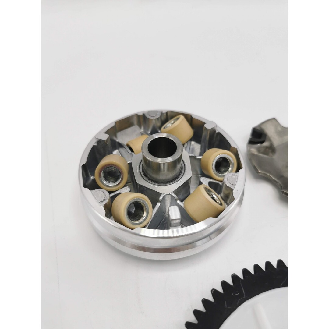 Gy6 Complete variokit met koelvin en starttandwiel voor Django, China 4T, GY6 en Kymco 4T scooters