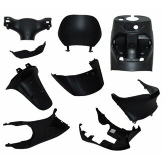 Piaggio Binnenkappenset zwart Zip 2000 9-delig