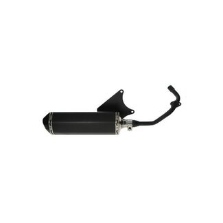 Uitlaat ovaal (mod.akrapovic) euro-4 4t3v i-get/ primav/ sprin zwart