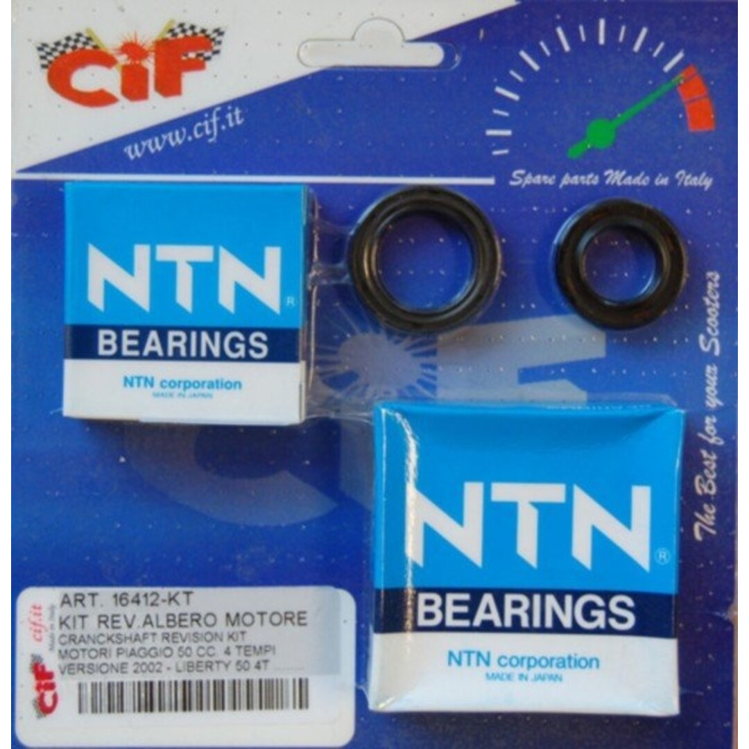 Lager+keerringset voor 2005 maten: 25x56x12 en 17x42x13 lib4t/ zip4t