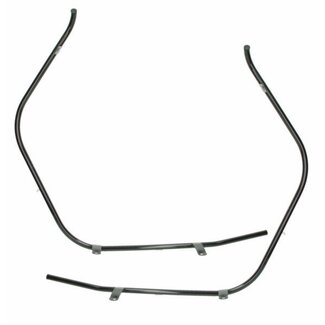 China Lx Sierbeugel set voorscherm chi lx/ nap/ riva1/ vx50agm zwart glans DMP