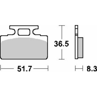 AGM Goccia Remblokset goccia, mio, tonik, yup voor sbs 110hf