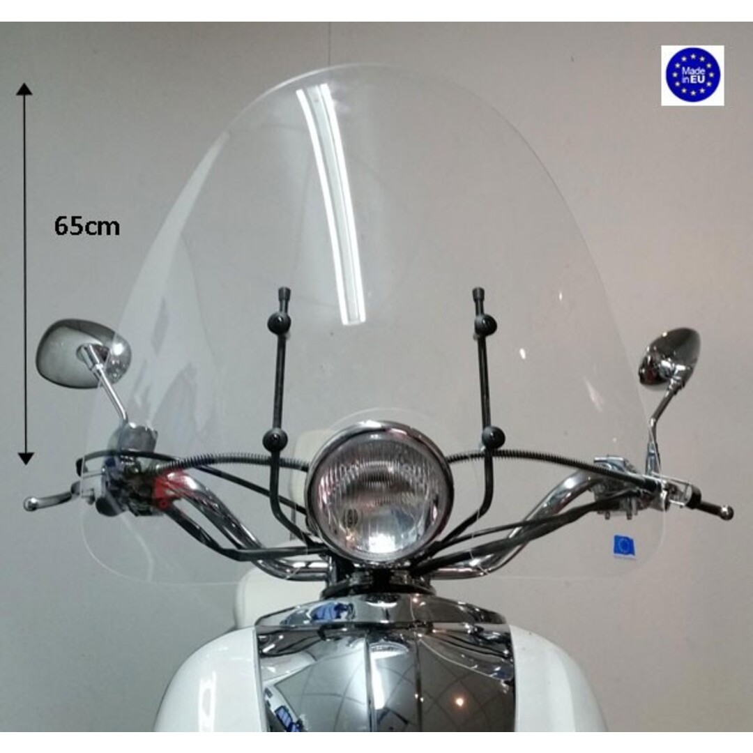 windscherm hoog + bev. set helder (made in EU) breed agm/ cel/ allo/ retro/ tori