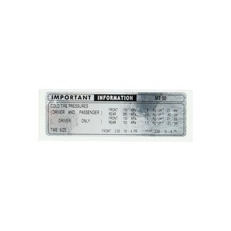 sticker informatie mt5 wit/zwart