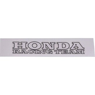 sticker racing team honda wit/zwart