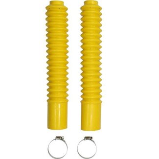 Honda Classic voorvorkrubberset honda 340mm mb/mt/univ geel